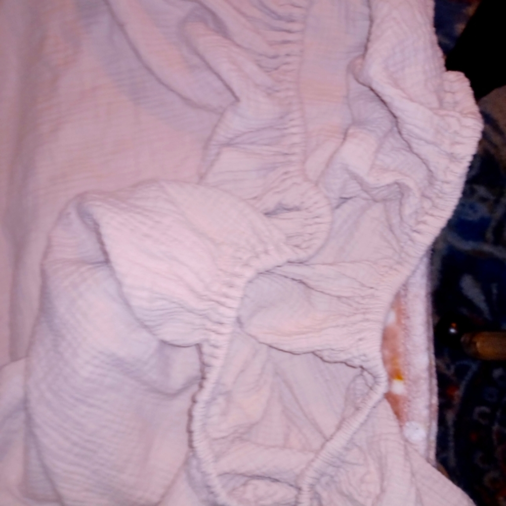 Muslin blush Crib Sheet
